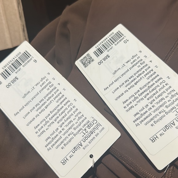 LULULEMON ALIGN HR CROP 21” JAVA - Picture 5 of 5